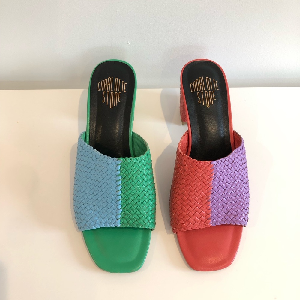 Charlotte Stone Multi-Color Lenu Heel in Size 10 - Worn handful of times! - Picture 4 of 13